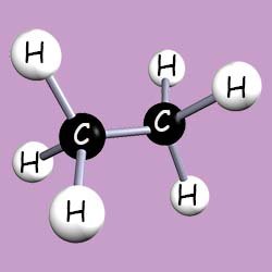 3d model of ethane.